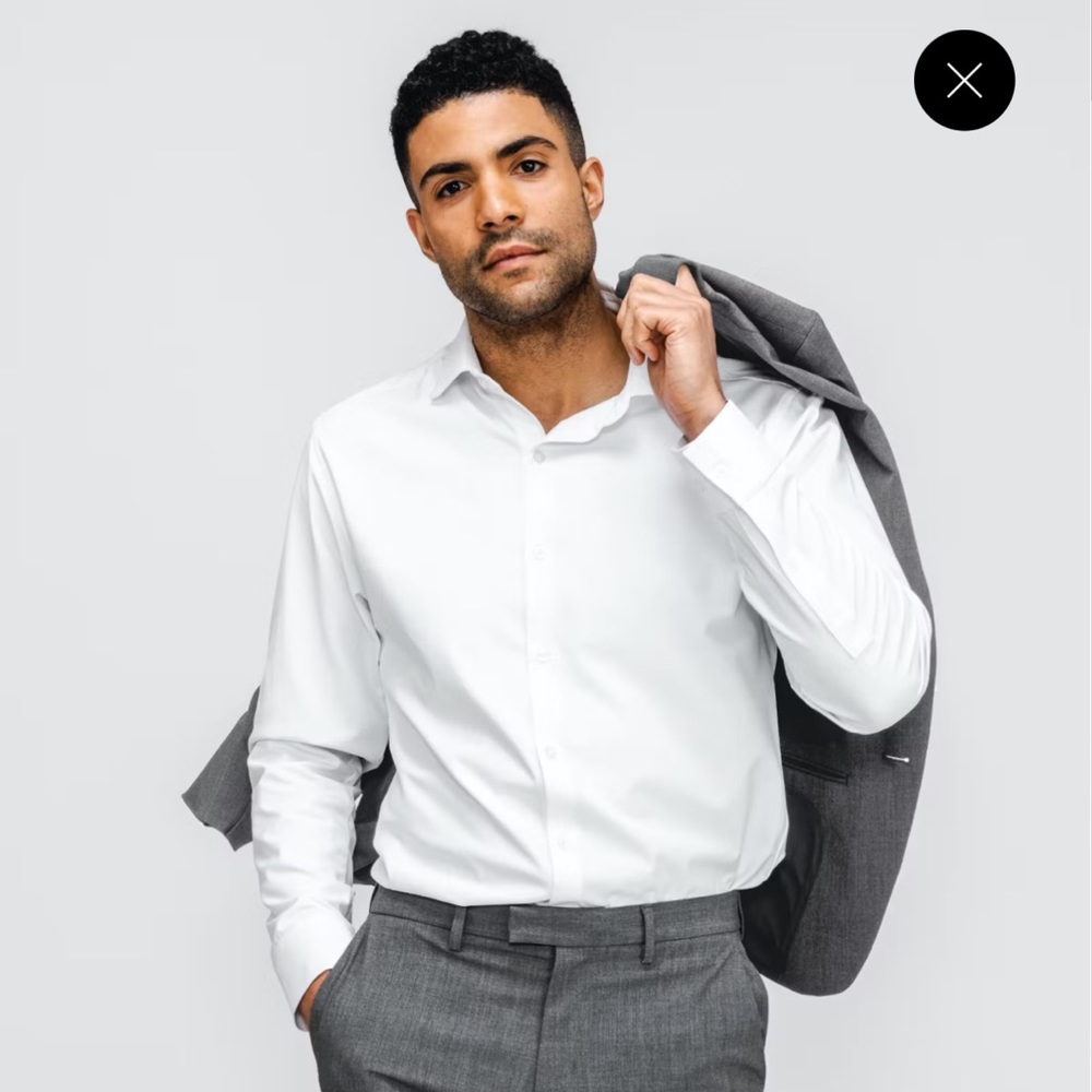 Ministry of Supply Men's Aero Zero Dress Shirt - White - White / Standard / L.